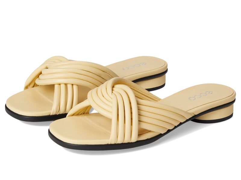 エコー レディース シューズ ヒール サンダル ECCO Sculpted Alba 25 Slide Sandal Straw｜ReVida 店