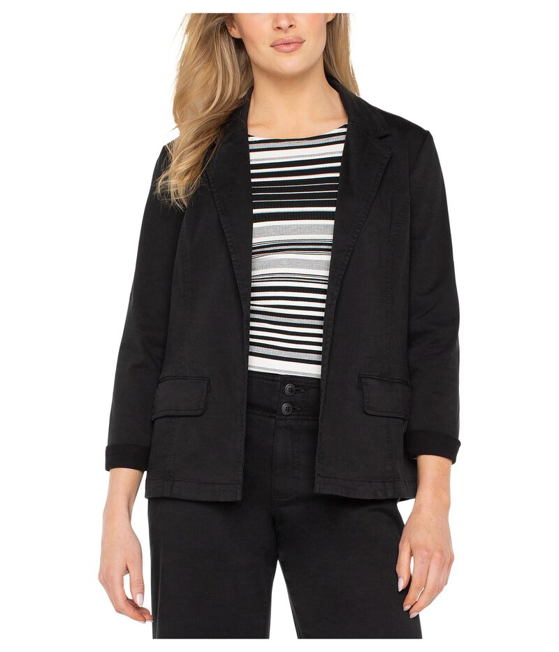 リヴァプール 天使の都市 レディース アウター 厚地の外套 スポーツジャケット Liverpool Los Angeles Soft Touch Twill Fitted Blazer Onyx