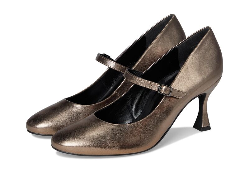 極点・緑であること レディース シューズ 踵 Paul Green Cassie Heel Earth Metallic Nappa メタリック