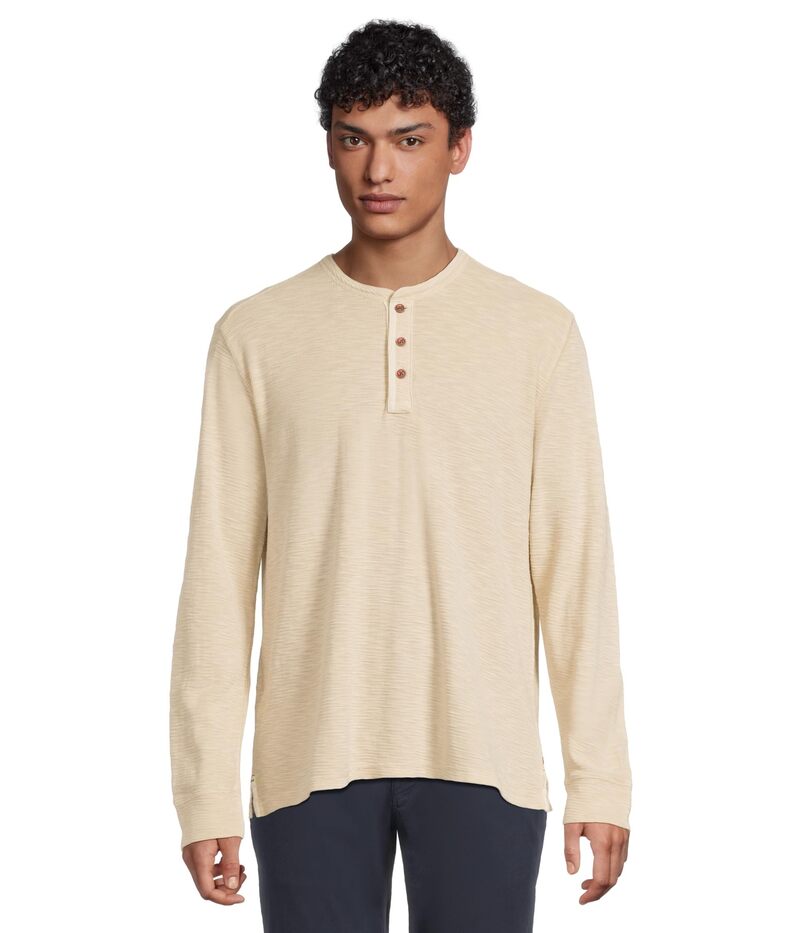 トッミーバハマ メンズ トップス プルオーバー Tommy Bahama Port Oasis Henley Long Sleeve Abalone