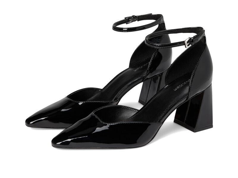 カルバンクライン レディース シューズ 踵 Calvin Klein Nalene Black Patent 黒いこと
