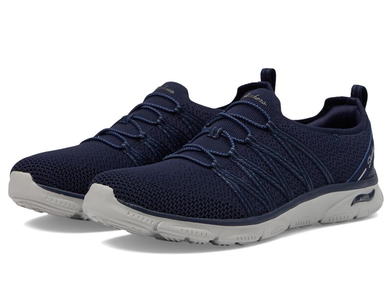 スケッチャーズ レディース シューズ スニーカー SKECHERS Arch Fit Sunny - Creative Pass Navy ネイビー