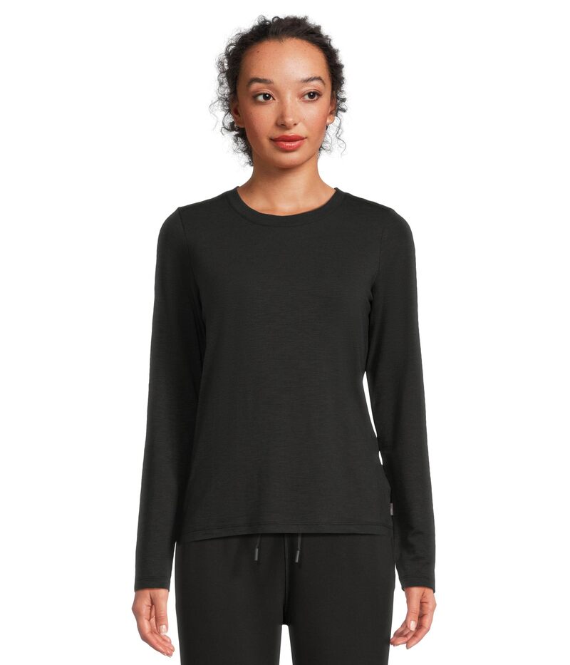 トラビスマヒュー レディース トップス シャツ Tシャツ TravisMathew Cloud Long Sleeve Tee Black ブラック