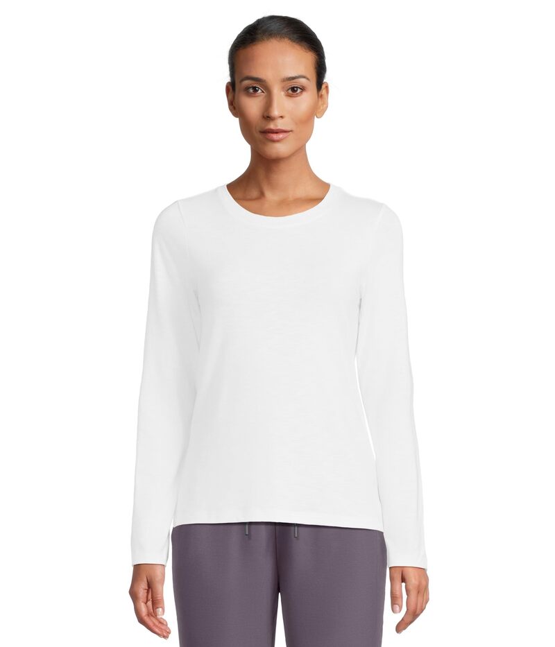 トラビスマヒュー レディース トップス シャツ Tシャツ TravisMathew Cloud Long Sleeve Tee White ホワイト