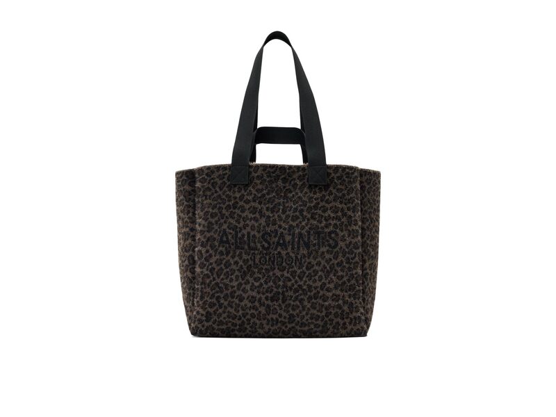 オールセインツ レディース バッグ ハンドバッグ AllSaints Izzy Fzzy Leppo Tote Leopard Brown ブラウン|ReVida 店