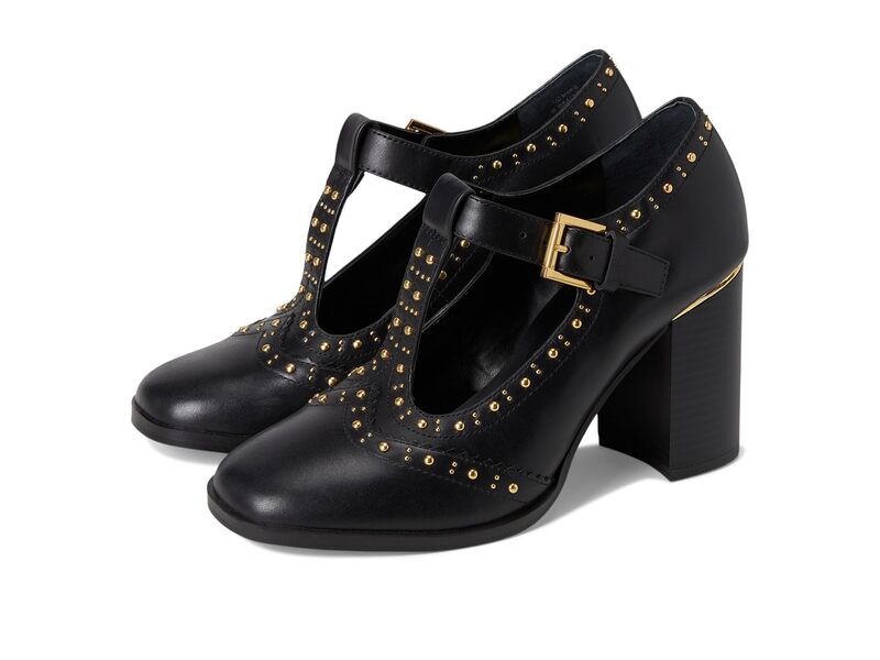 ヴィンスカムート レディース シューズ ヒール Vince Camuto Maris T-strap Block Heel Pump Black ブラック｜ReVida 店