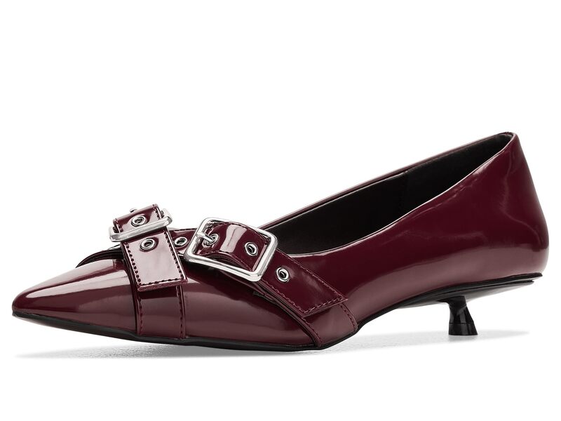 フリーピープル レディース シューズ 踵 Free People So 90s Kitten Heels Cabernet Vegan Leather ミュール-靴-レディース靴