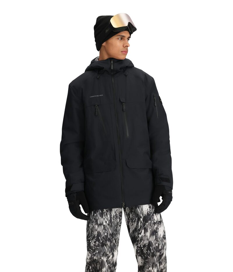 オバマイヤー メンズ アウター コート ジャケット Obermeyer Cirque Jacket Black ブラック|ReVida 店