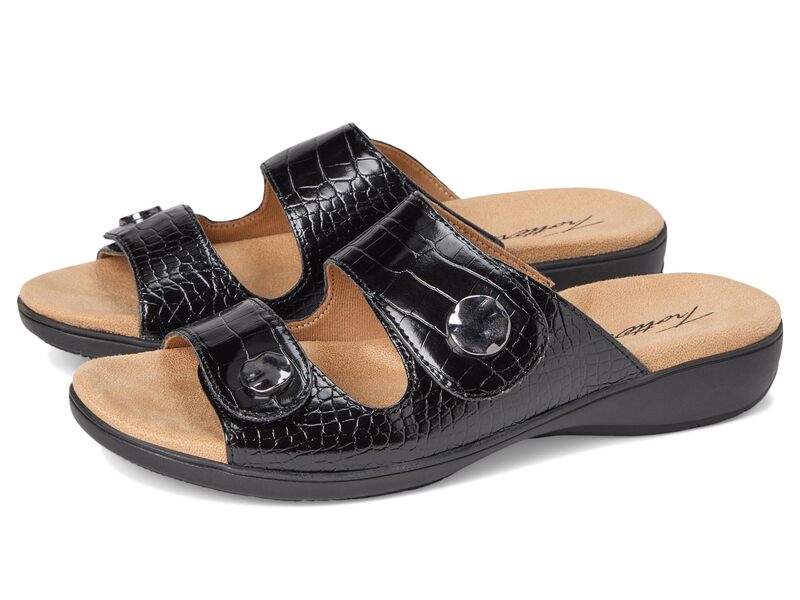 トロッターズ レディース シューズ サンダル Trotters Ruthie Croco Black ブラック