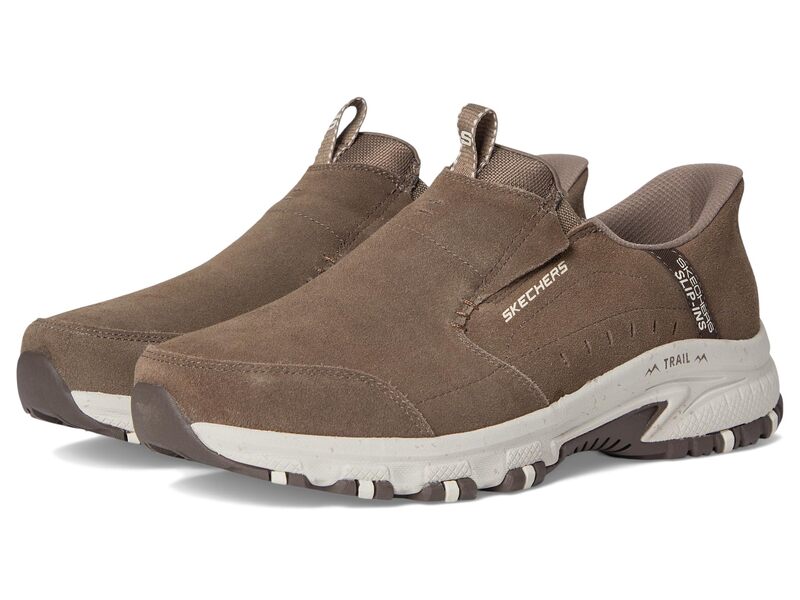 スケッチャーズ メンズ シューズ スニーカー SKECHERS Hillcrest Cedar Root Hands Free Slip-in Dark Taupe トープ