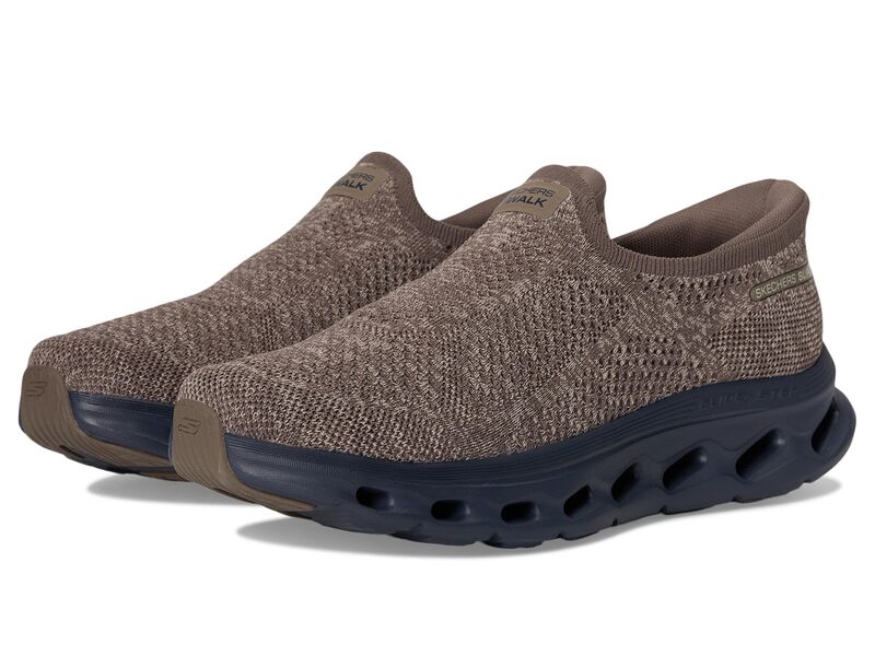 スケッチャーズ メンズ シューズ スニーカー SKECHERS Performance Go Walk Glide-step 2.0 Caleb Hands Free Slip-インチ Brown 赤銅色