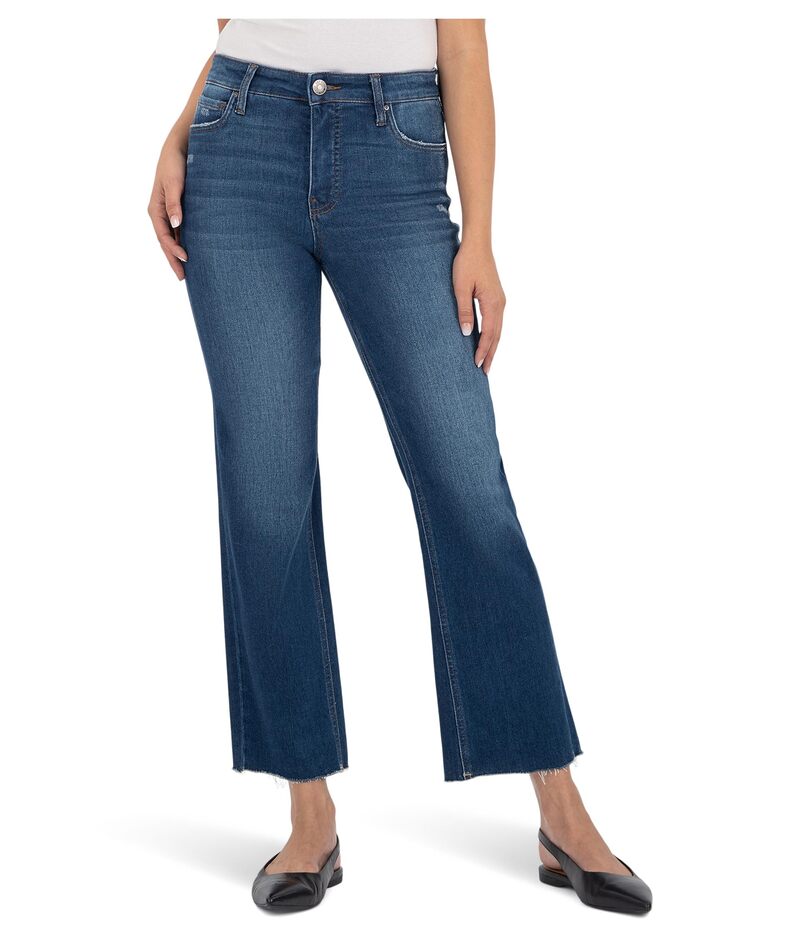 カットフロムザクロス レディース ボトムス ジーンズズボン下 アンクル KUT from the Kloth Kelsey High-Rise Fab AB Ankle Flare Inset Leg インチ Royal Royal