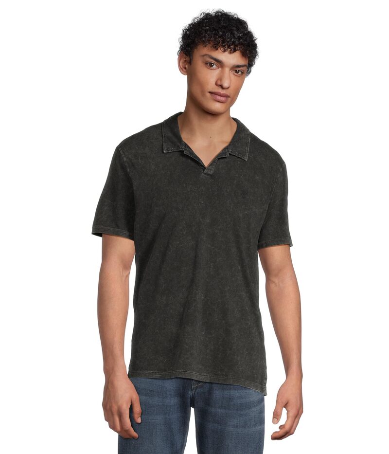ジョンバルベイトス メンズ トップス シャツ ポロシャツ John Varvatos Carsten Polo K7019W25 Black ブラック|ReVida 店