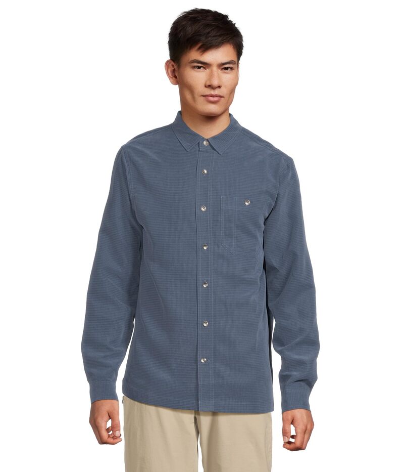 ロイヤルロビンズ メンズ トップス シャツ Royal Robbins Mojave Pucker Long Sleeve Collins Blue ブルー
