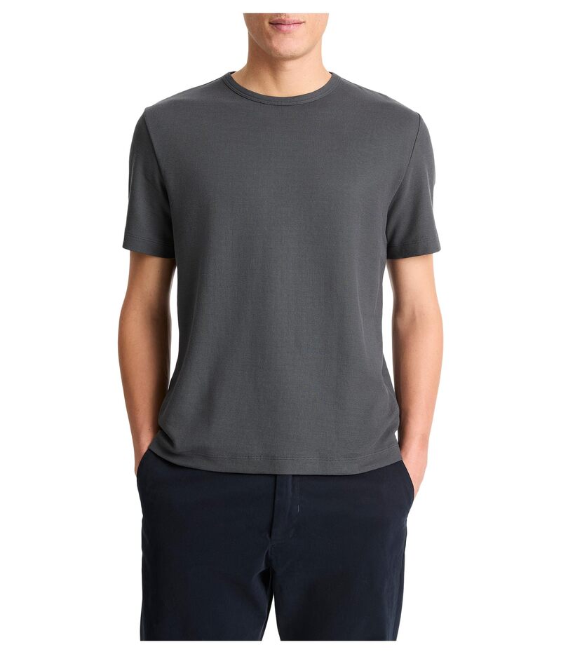 ヴィンス メンズ トップス シャツ Vince Pima Pique Short Sleeve Crew Soft Black ブラック