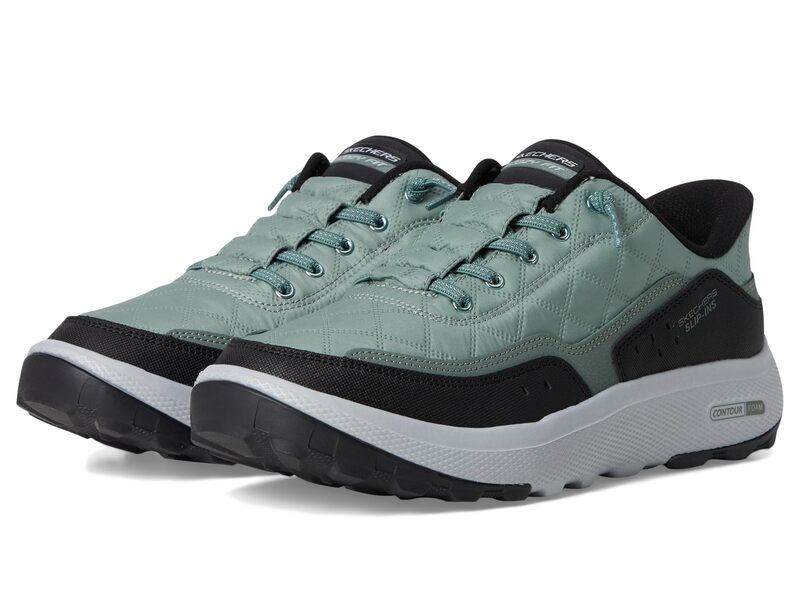 スケッチャーズ レディース シューズ スニーカー SKECHERS Urban Explore Hands Free Slip-Ins Olive/Black ブラック