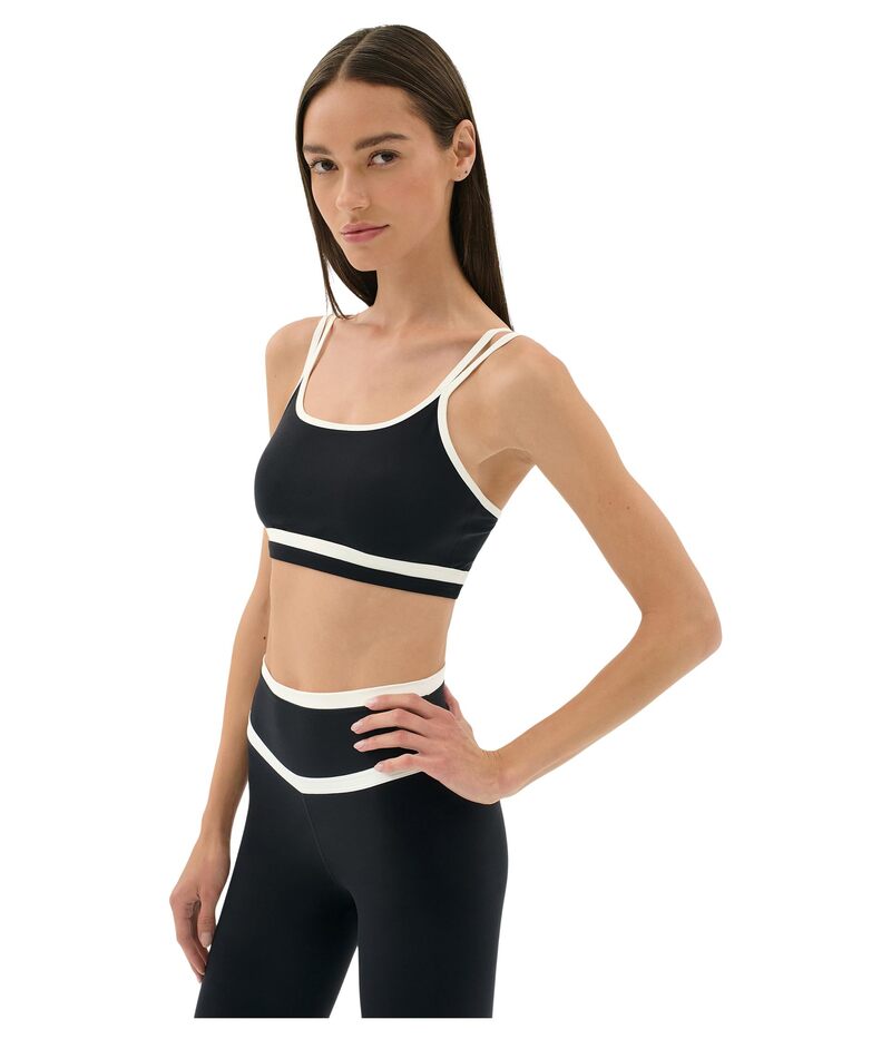 スピリッツフィフティファイブ レディース アンダーウェア ブラジャー Splits59 Eva Rigor Double Strap Bra Black/White ホワイト