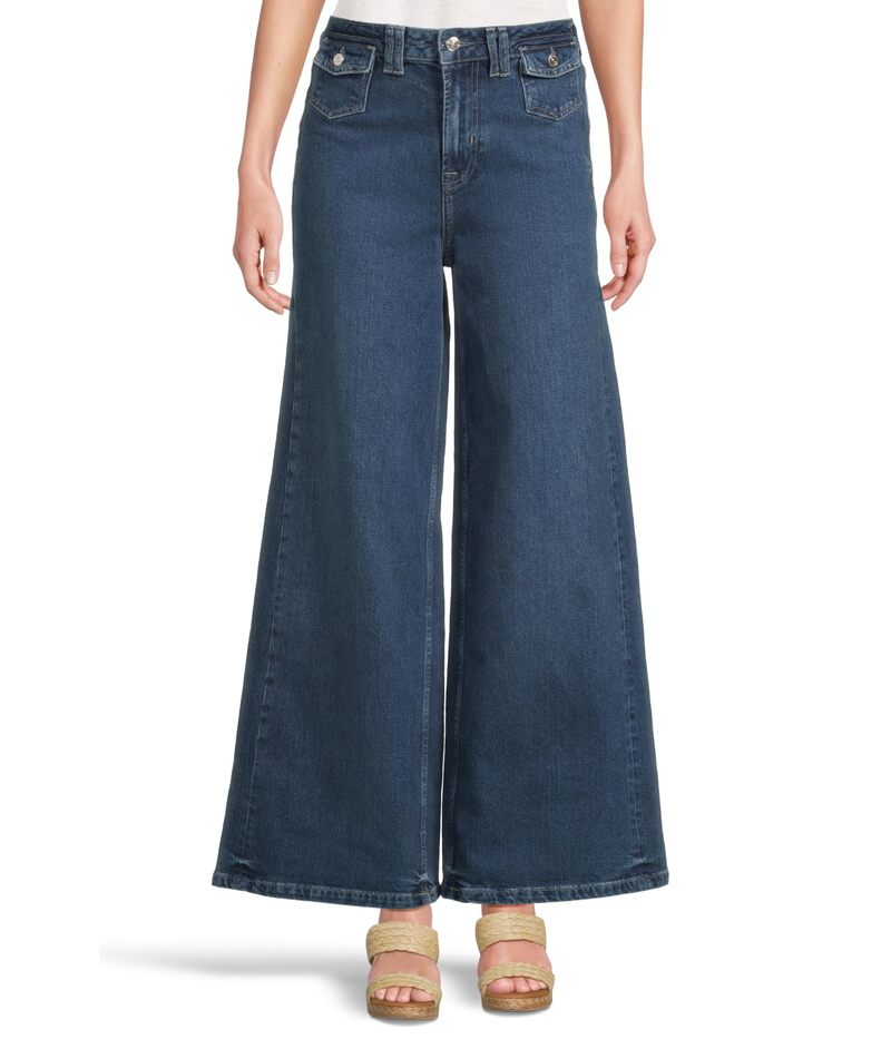 フリーピープル レディース ボトムス デニムパンツ ジーンズ Free People We The Free Kellee High-Rise Palazzo Jeans Blue Night ブルー｜ReVida 店