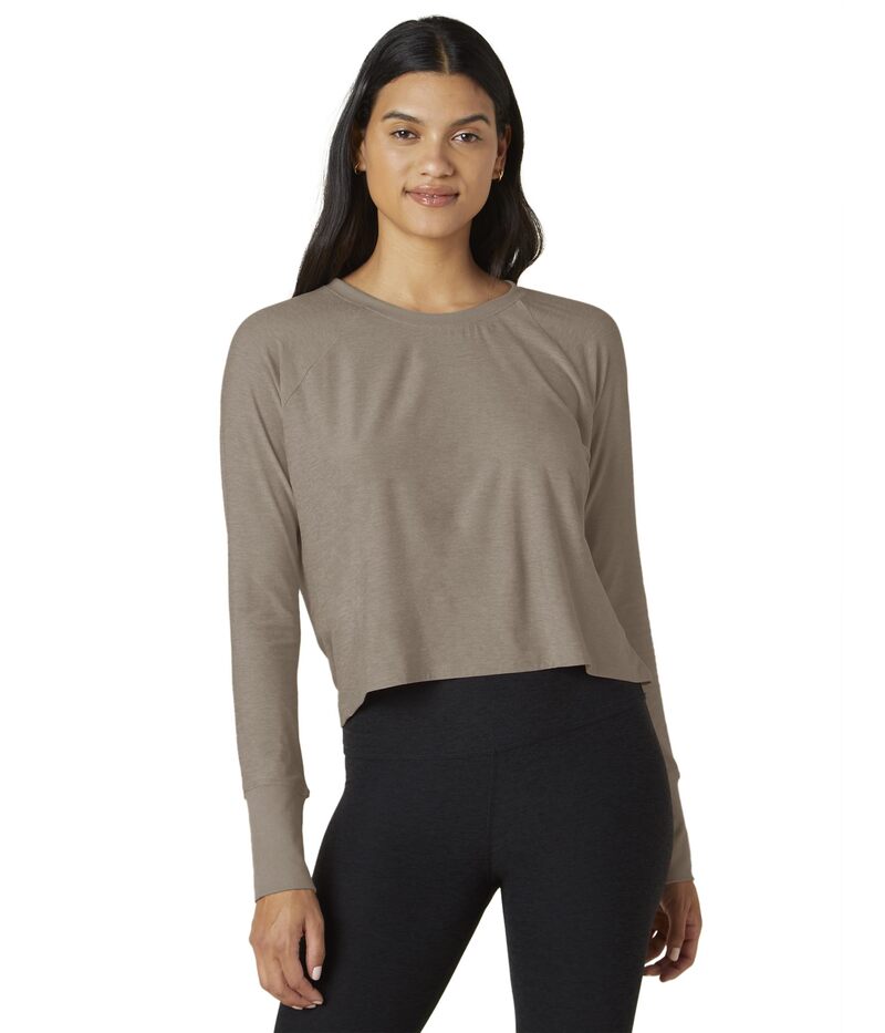 ビヨンドヨガ レディース トップス シャツ Beyond Yoga Featherweight Daydreamer Pullover Birch Heather ヘザー