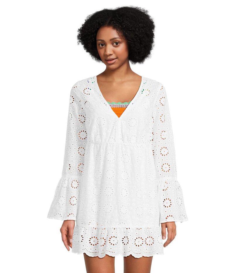 ビーチライオット レディース トップス ワンピース Beach Riot Delaney Dress White Magnolia Eyelet ホワイト