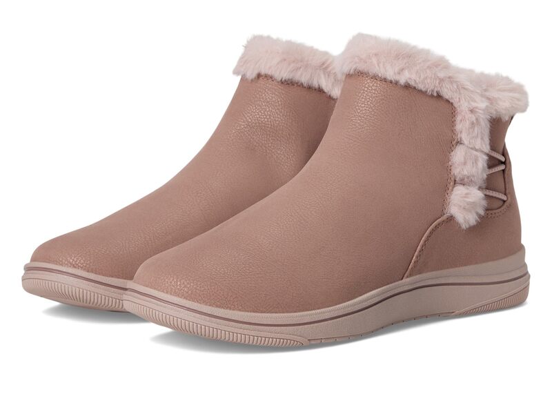 クラークス レディース シューズ ブーツ・レインブーツ Clarks Breeze Fur Mauve Combi Textile その他-ブーツ