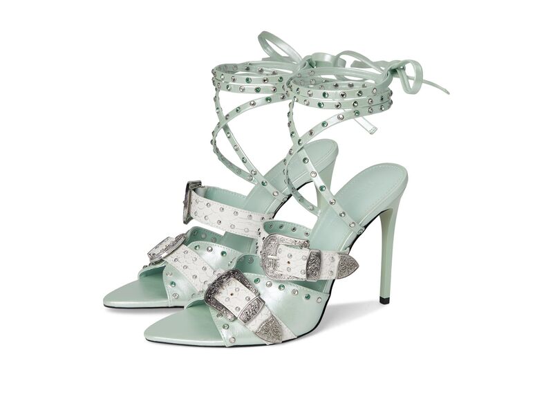 スティーブ マデン レディース シューズ 踵 Steve Madden Saddle Aqua Multi アクア