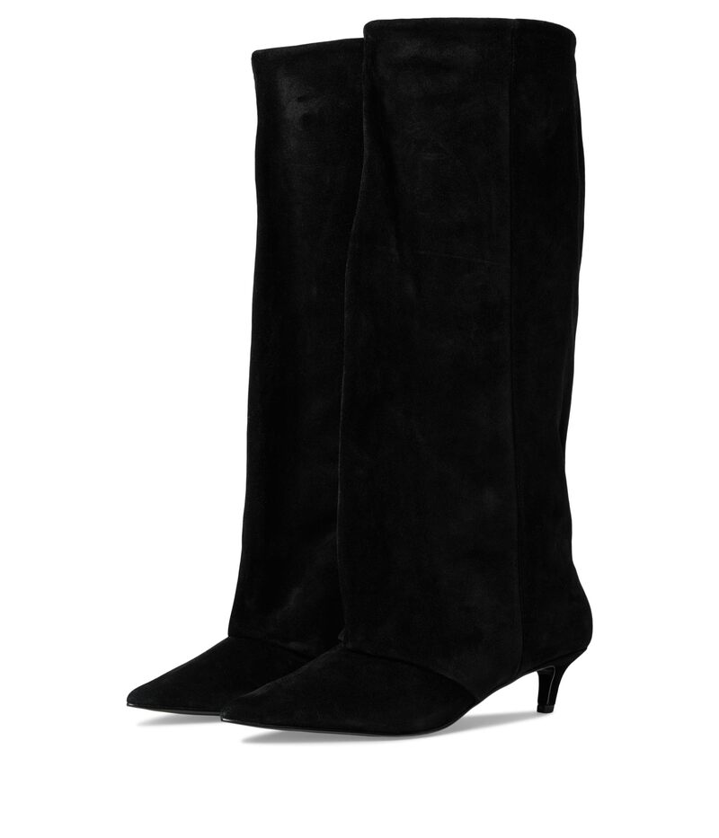 スティーブ マデン レディース シューズ ブーツ・レインブーツ Steve Madden Luca Black Suede ブラック｜ReVida 店