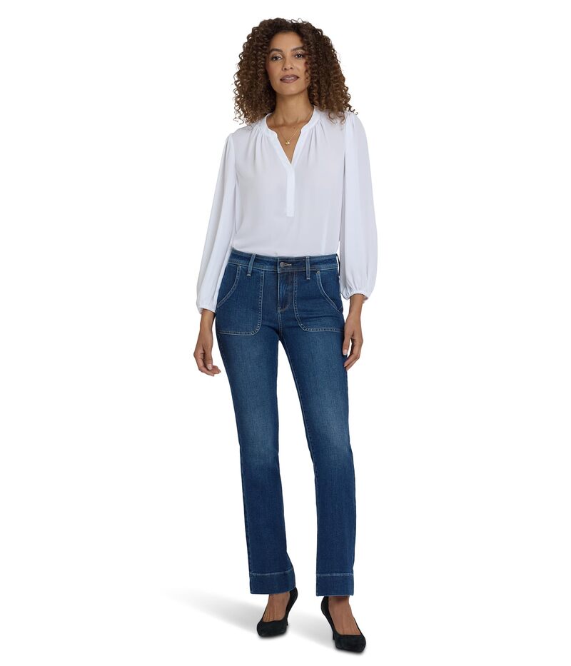 エヌワイディージェイ レディース ボトムス デニムパンツ ブーツカット プチ ブーツ ジーンズ NYDJ Petite Barbara Bootcut Rounded Utility Pocket Jeans in Dark Loire Dark Loire