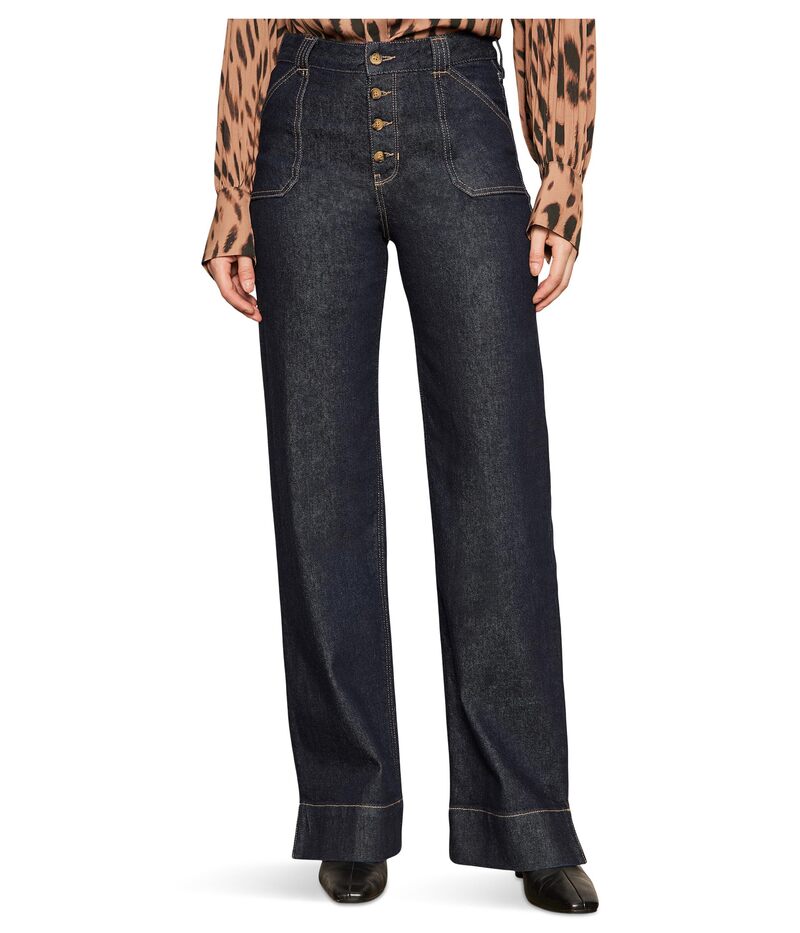サンクチュアリー レディース ボトムス カジュアルパンツ Sanctuary Ekara Slim Wide Indigo Dark Rinse Wash インディゴ