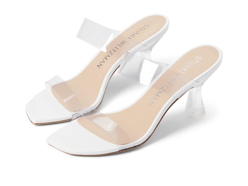 スチュアート ワイツマン レディース シューズ 踵 サンダル Stuart Weitzman Kristal Clear Sandal Clear/White 白いこと
