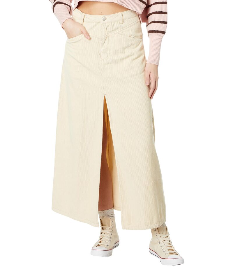 フリーピープル レディース ボトムスカート Free People Come As You Are Cord Skirt Beechwood｜ReVida 店