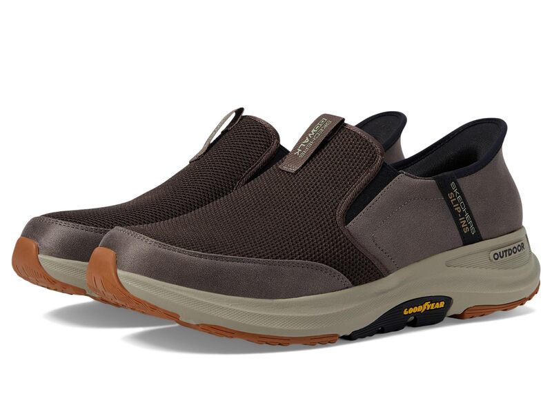 スケッチャーズ メンズ シューズ スニーカー SKECHERS Performance Go Walk Outdoor Hands Free Slip-Ins Brown ブラウン