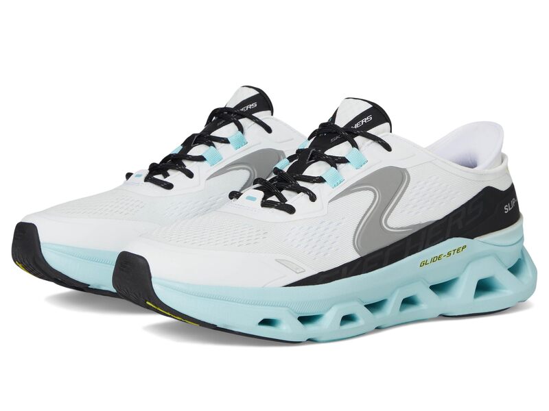 スケッチャーズ メンズ シューズ スニーカー SKECHERS Glide-Step Altus Hands Free Slip-In White/Blue 白いこと