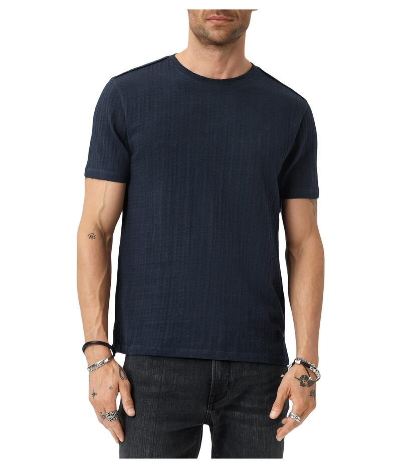 ジョンバルベイトス メンズ トップス シャツ John Varvatos Brasse Crew K7009W25 Navy ネイビー