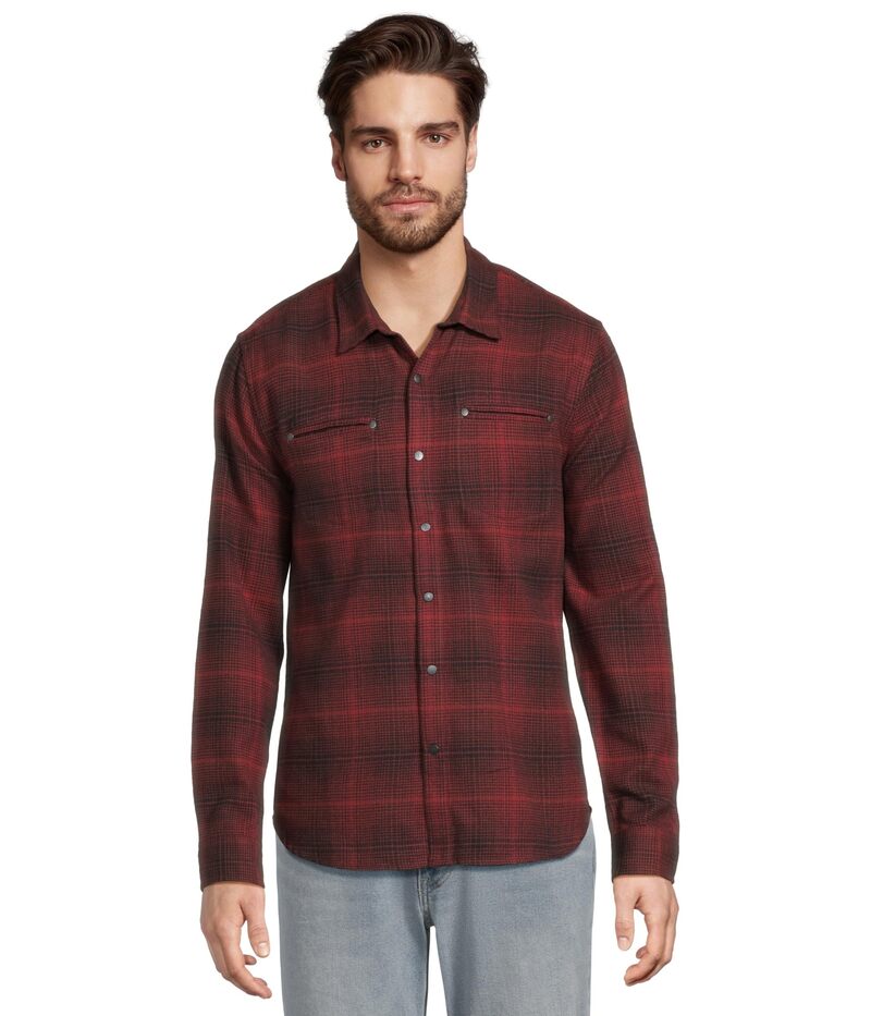 ジョンバルベイトス メンズ トップス シャツ John Varvatos Dario Shirt W976W25 Pomegranate