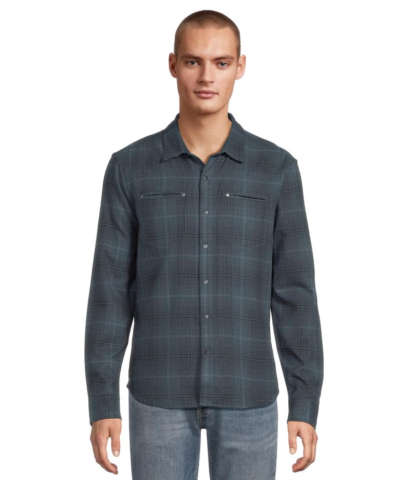 ジョンバルベイトス メンズ トップス シャツ John Varvatos Dario Shirt W976W25 Titanium Blue ブルー