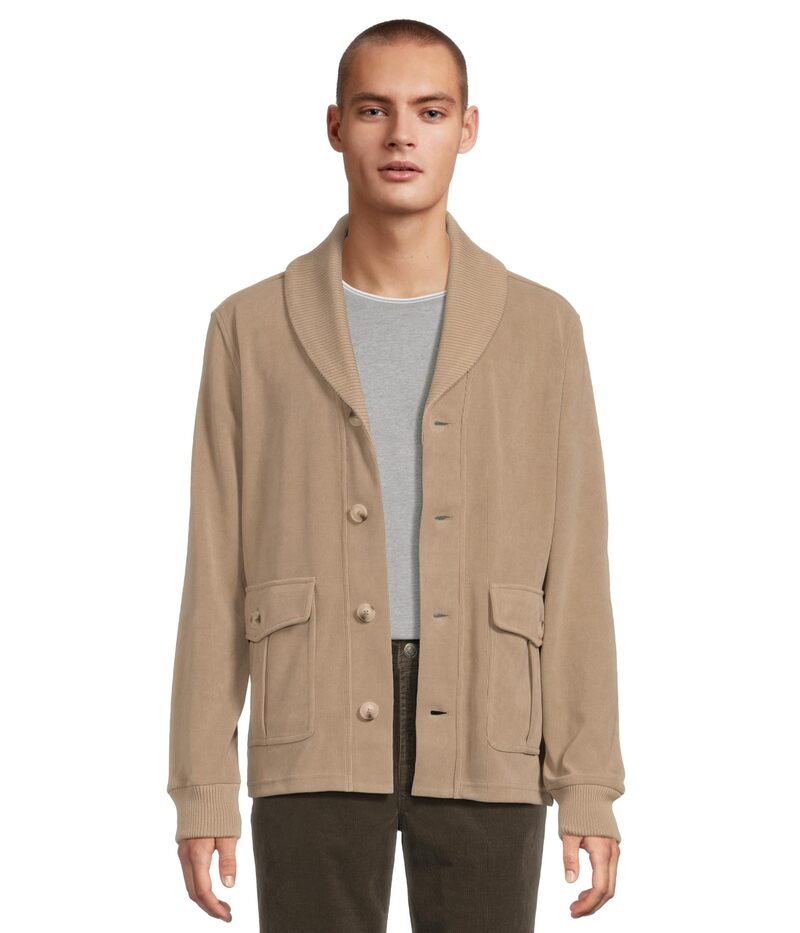 リヴァプール ロサンゼルス メンズ アウター ニット・セーター コーデュロイ カーディガン Liverpoolos Angeleshawl Collar Knit Corduroy Cardigan Taupe トープ