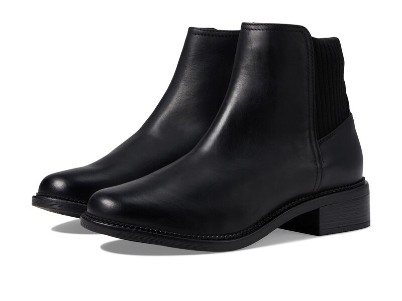 クラークス レディース シューズ ブーツ・レインブーツ Clarks Maye Palm Black Leather ブラック