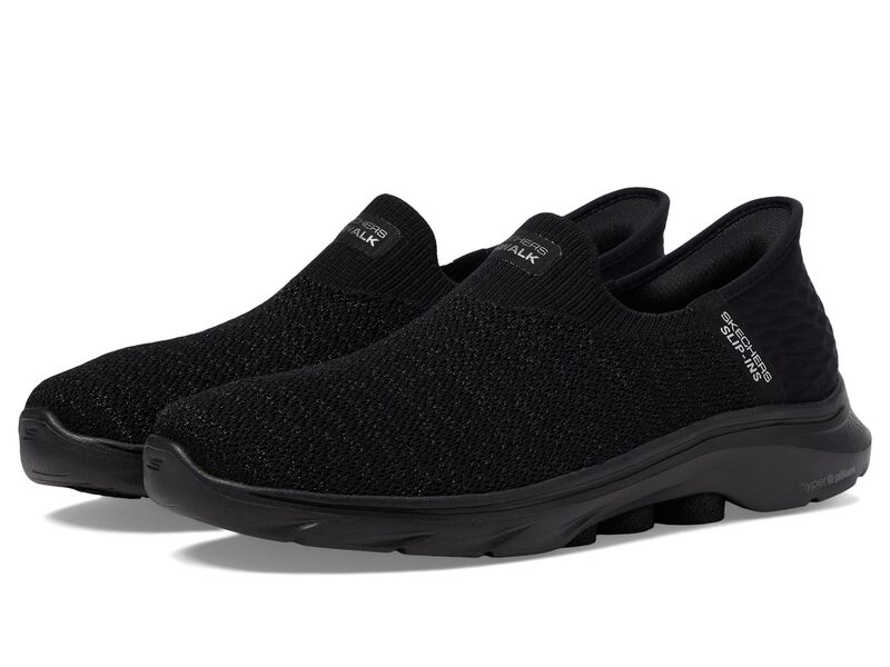 スケッチャーズ レディース シューズ スニーカー SKECHERS Performance Go Walk 7 Springtime Hands Free Slip-Ins Black 黒いこと