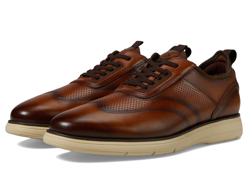 ステイシーアダムス メンズ シューズ スニーカー レース Stacy Adams Edgewood Wing Tip Elastic Lace Cognac|ReVida 店