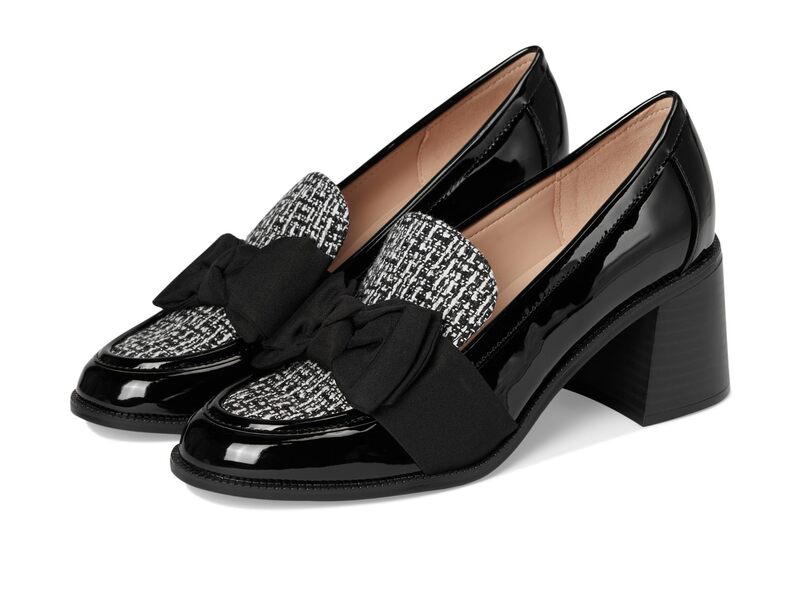 バンドリーノ レディース シューズ ヒール Bandolino Korrar Black Patent/White Boucle Multi ホワイト|ReVida 店
