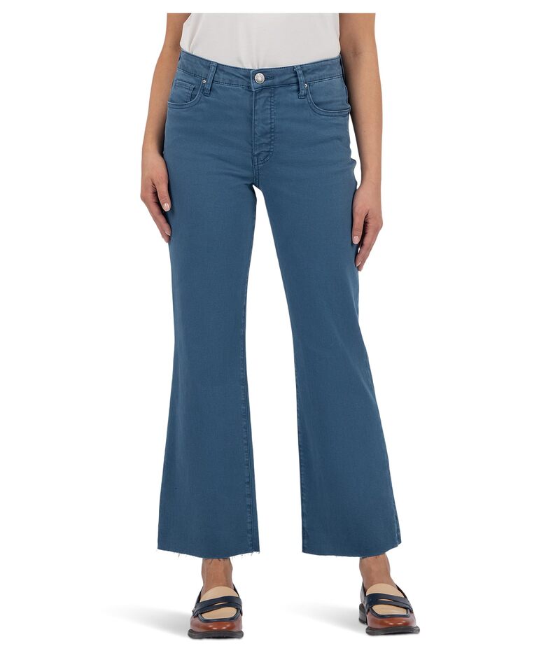 カットフロムザクロス レディース ボトムス ジーンズズボン下 アンクル KUT from the Kloth Kelsey High Rise Fab Ankle Flare With Raw Hem Ocean