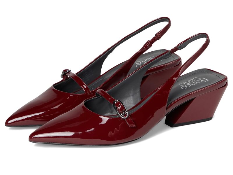 フランコサルト レディース シューズ ヒール Franco Sarto Galin Oxblood Red Patent レッド画像