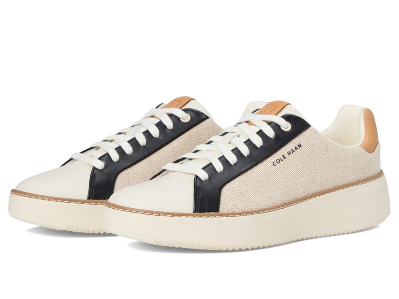 電話を掛けるハーン レディース シューズ スニーカー Cole Haan Grandpro Topspin Sneaker Natural Canvans