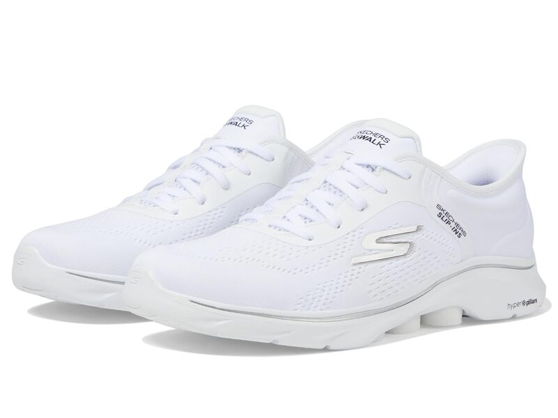 スケッチャーズ レディース シューズ スニーカー SKECHERS Performance Go Walk 7 Valin Hands Free Slip-Ins White/Black ホワイト