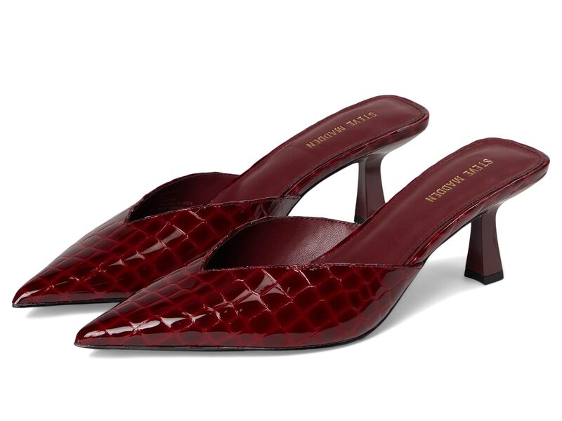 スティーブ マデン レディース シューズ ヒール Steve Madden Mod Burgundy Croco バーガンディ|ReVida 店