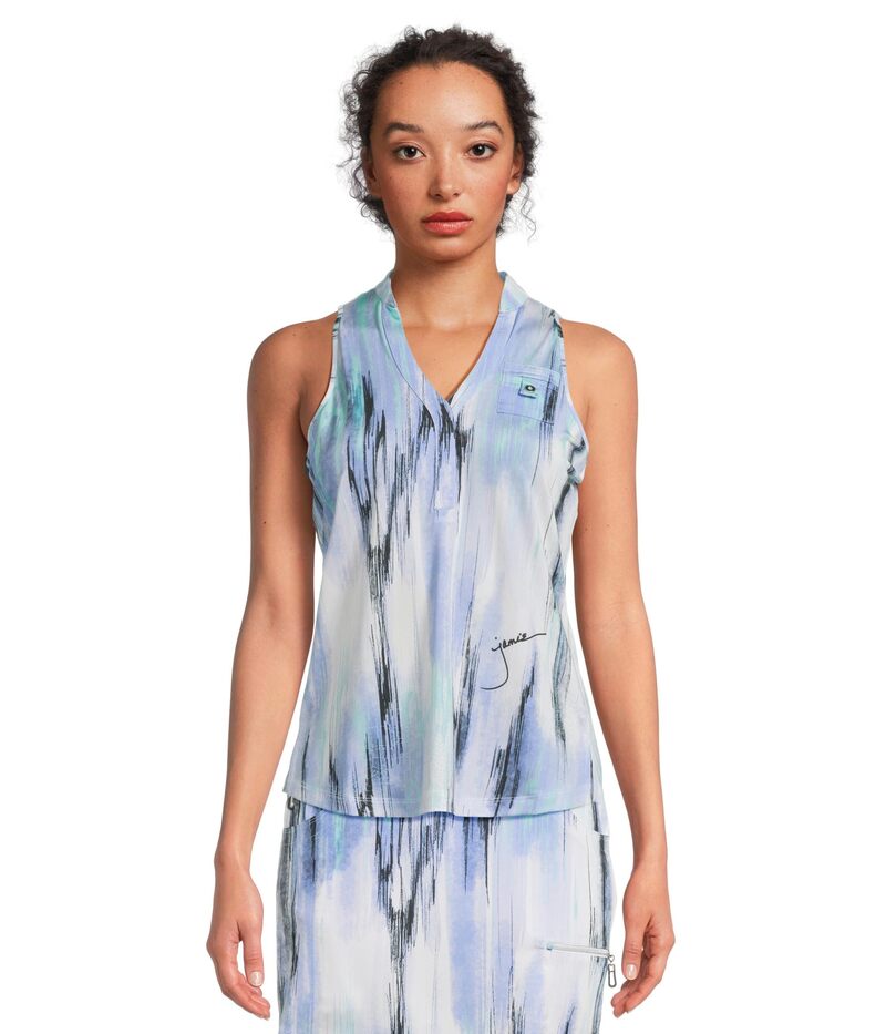 ジャイミーサドック レディース トップス シャツ プリント ノースリーブ Jamie Sadock Matrix Print Sleeveless Top Multi Tone マルチカラー