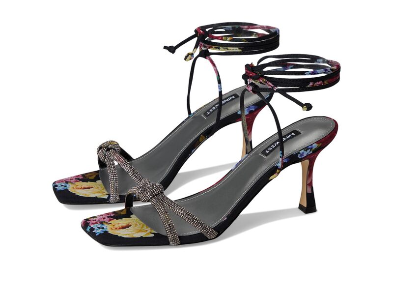ナインウェスト レディース シューズ ヒール Nine West Raqchel Black Scattered Rose Multi ブラック