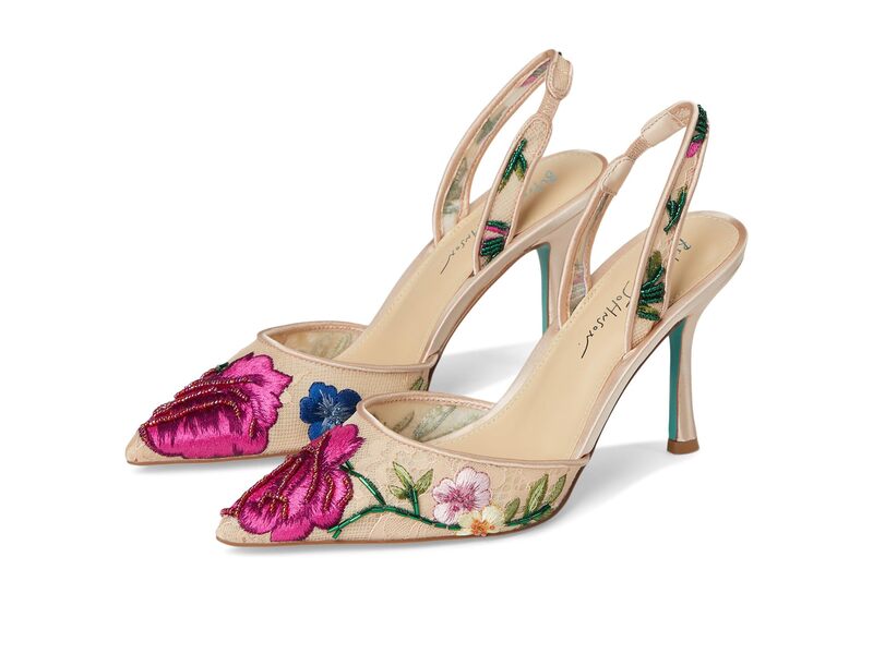 ブルーバイベトシージョンソン レディース シューズ 踵 Blue by Betsey Johnson April Pump Blush Multi Floral 毛はらい