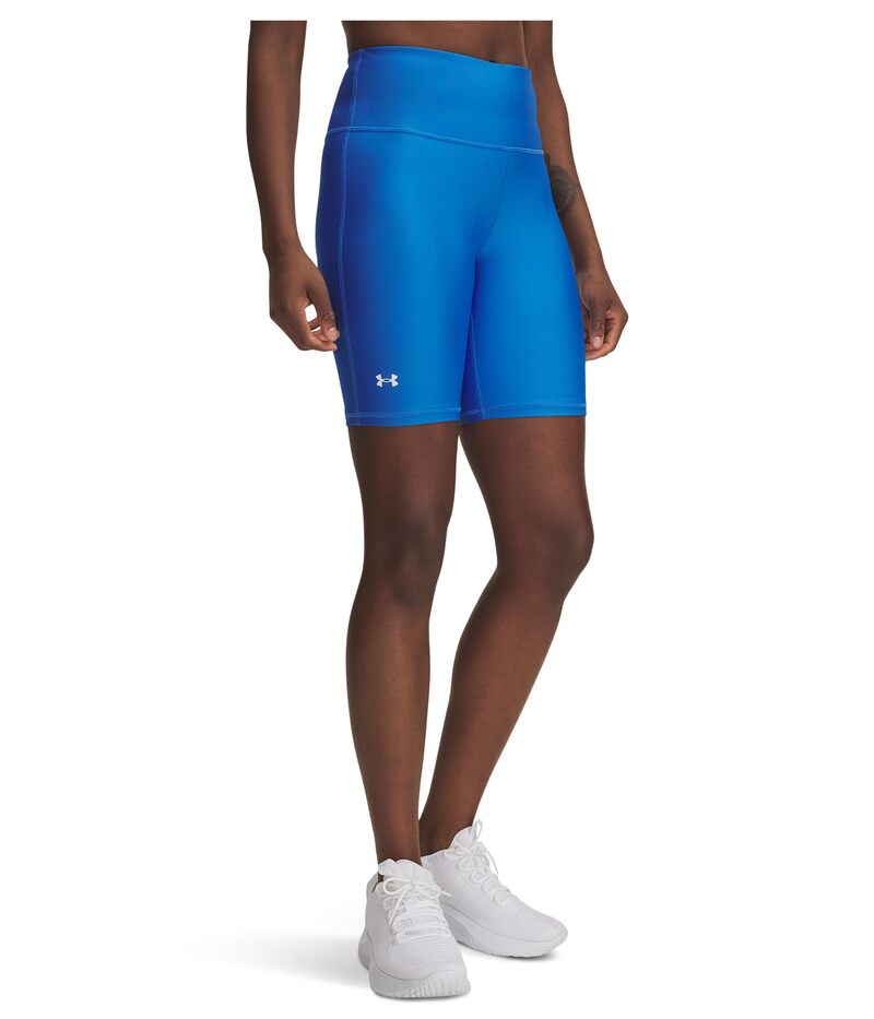 アンダーアーマー レディース ボトムス ハーフパンツ・ショーツ ショートパンツ Under Armour Tech Bike Shorts Blue Atlantis/White ホワイト